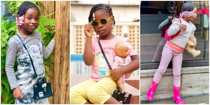 Celebrity kids fashion: Imade Adeleke is taking after her parents, little princess stuns in 8 adorable photos