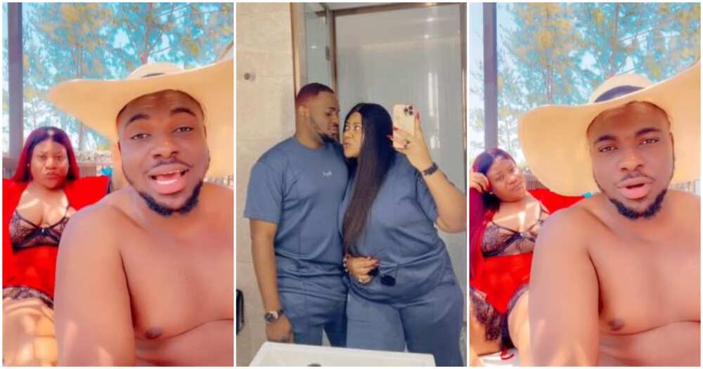 Photos of Nkechi Blessing and new lover, Xxsive