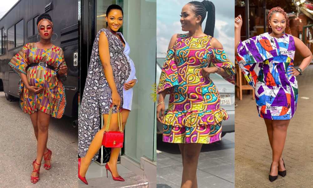 short ankara gown styles for pregnant ladies