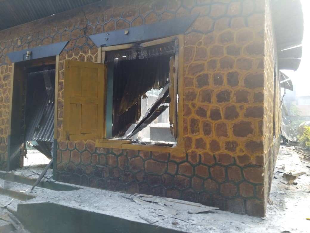 JUST IN: Unknown gunmen burn down another police station in Imo state