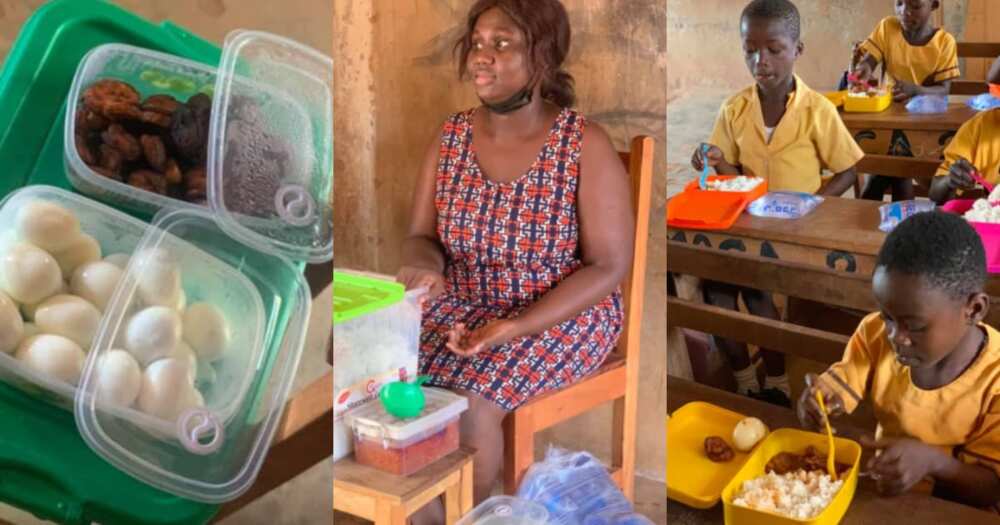 Abenah Mankosa: Ghanaian teacher feeds students with hot meals each day with her money