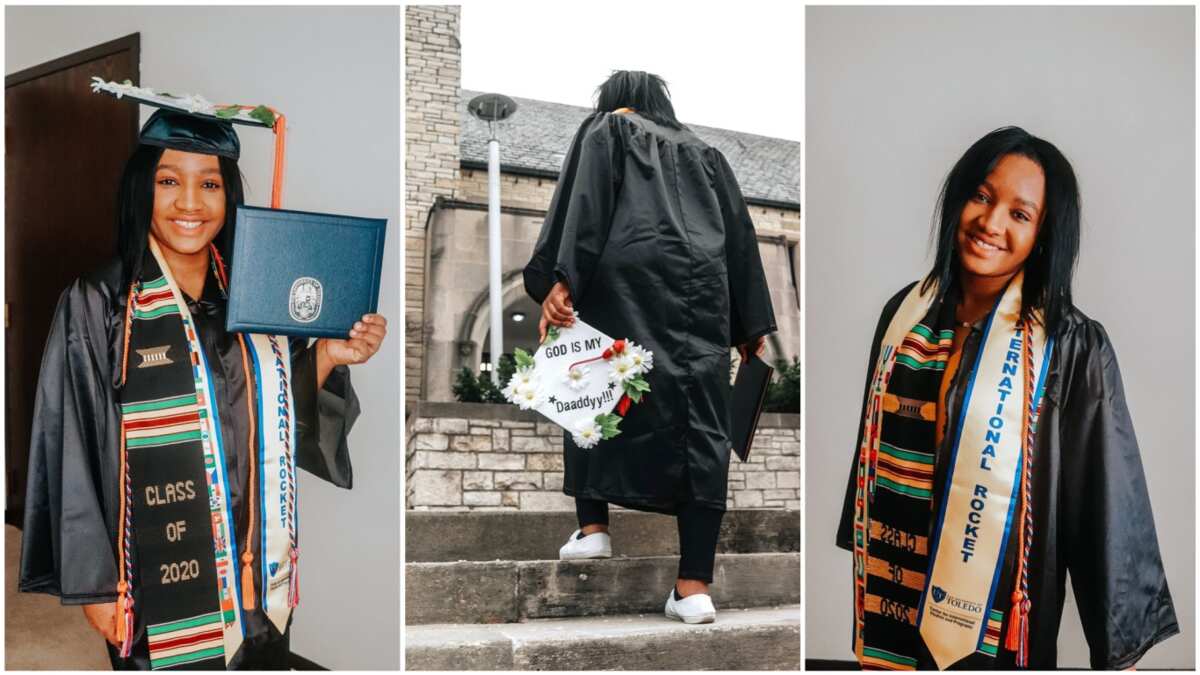 Nigerian Lady Graduates from University of Toledo Despite Accident