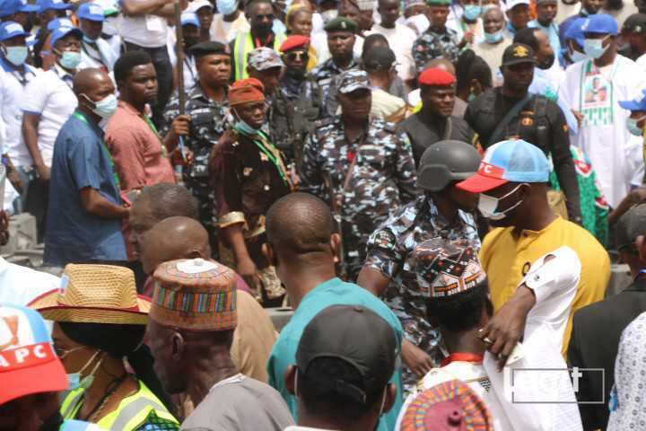 Security officers at Eagle Square