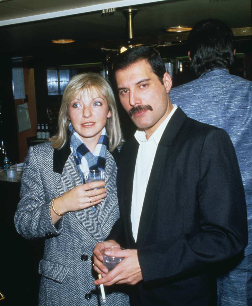 Mary Austin and Freddie Mercury