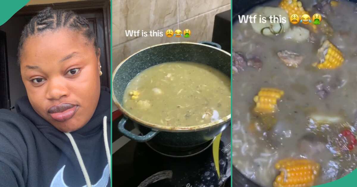 Lady laments over meals her brother's Jamaican wife cooked when she visited Nigeria, shares video