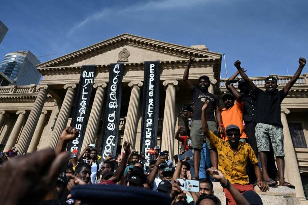 Protesters have forced Sri Lanka's president from office Protesters have forced Sri Lanka's president from office
