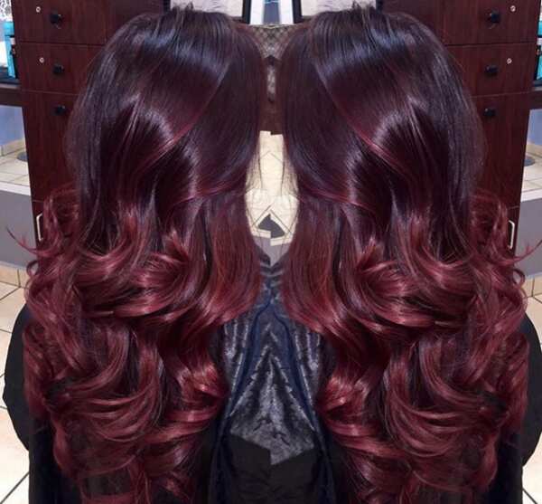 deep red hair