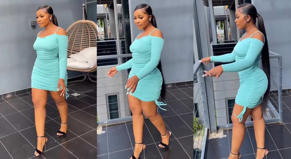 Photos of an elegant lady flaunting her beautiful body.