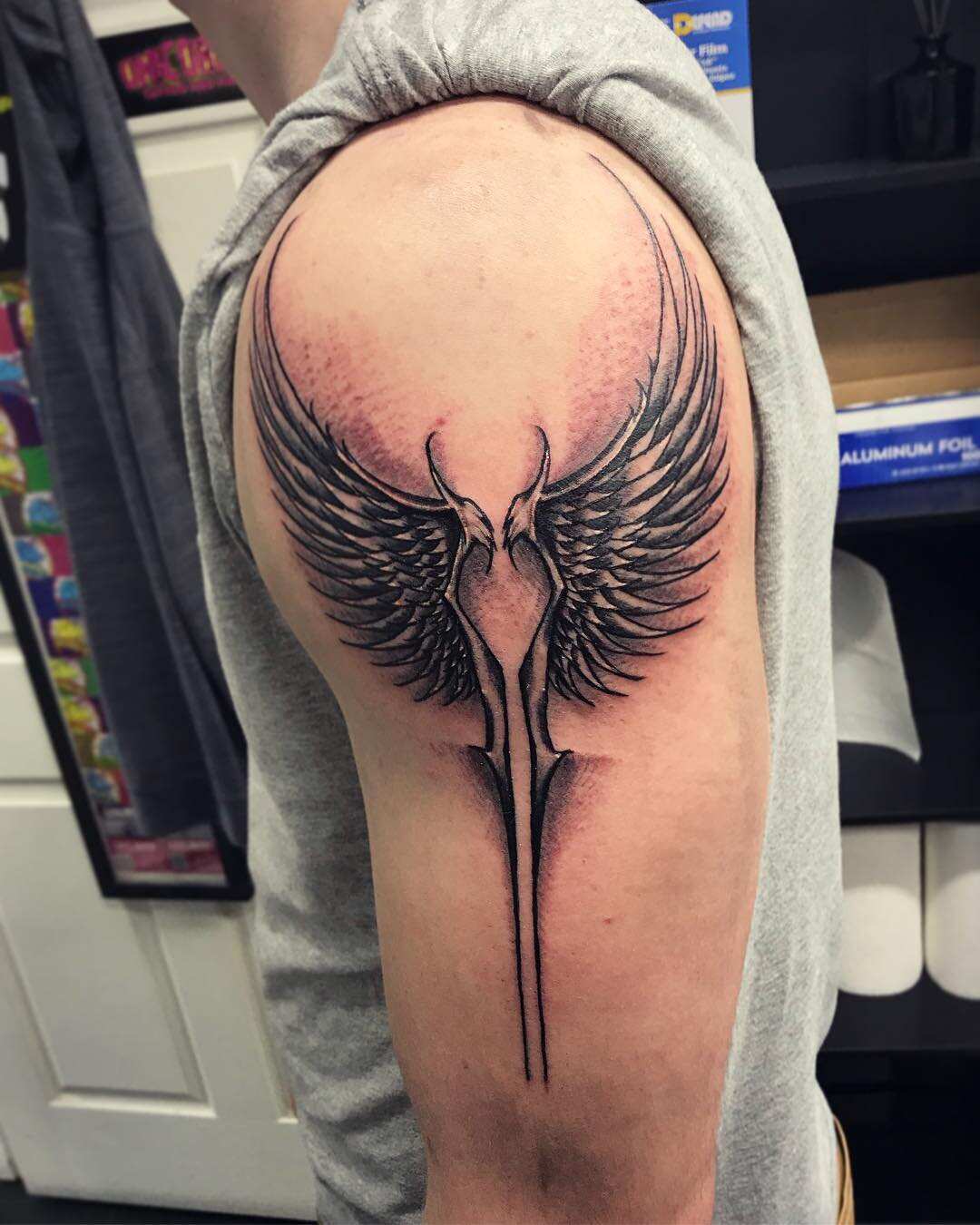 Valkyrie Wings Tattoo Design