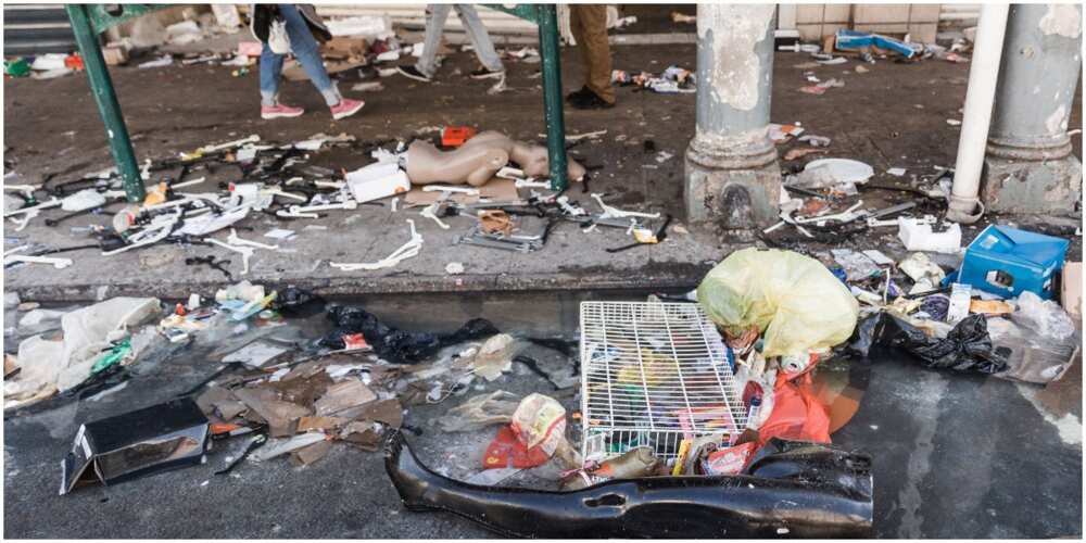 Millions of rands lost in South Africa as looters cart away stolen goods from shopping mall, other businesses amid protest against Jacob Zuma's imprisonment Millions of rands lost in South Africa as looters cart away stolen goods from shopping mall, other businesses amid protest against Jacob Zuma's imprisonment