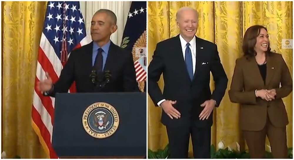 Barack Obama trolls Biden in viral video. Barack Obama trolls Biden in viral video.