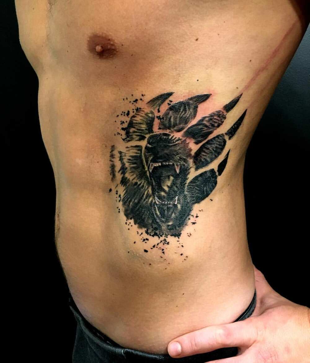 bear claw tattoo
