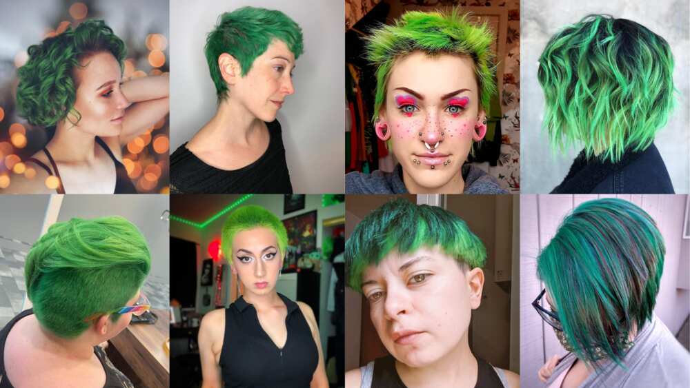 short green hair