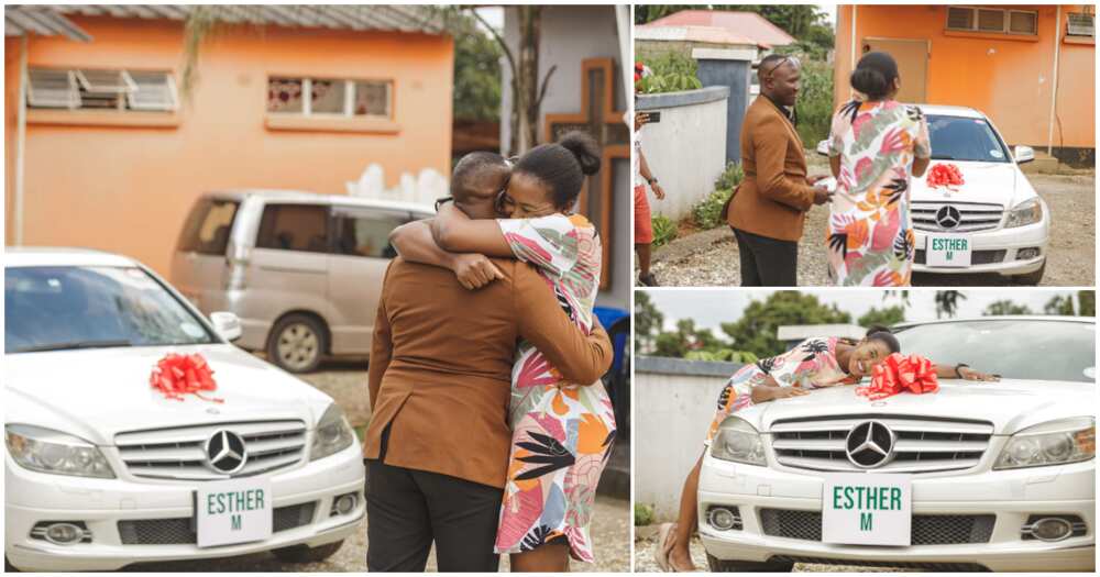 Leo Madalitso Musukwa, man buys wife a car with customised plate number, Esther Musukwa Leo Madalitso Musukwa, man buys wife a car with customised plate number, Esther Musukwa