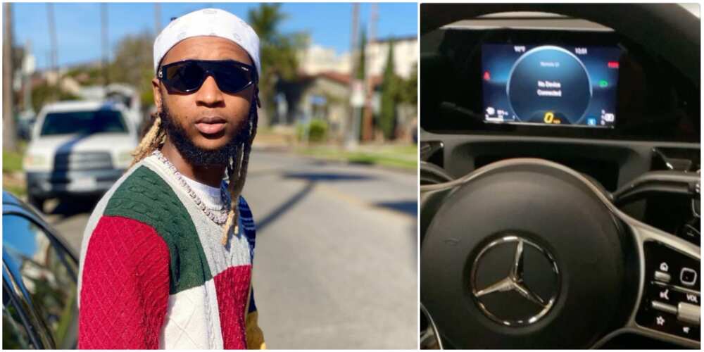 Can Your Benz Talk to You? Rapper Yung6ix Brags As He Samples Cool Voice-Assistant Feature of his Car