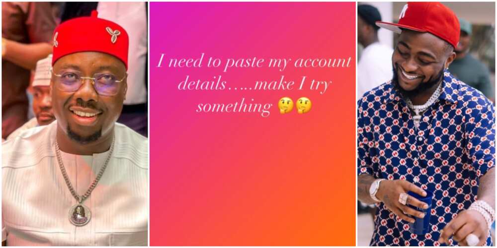 Obi Cubana Considers Posting Account Number Online After Davido Made Over N140m From Friends in Hours