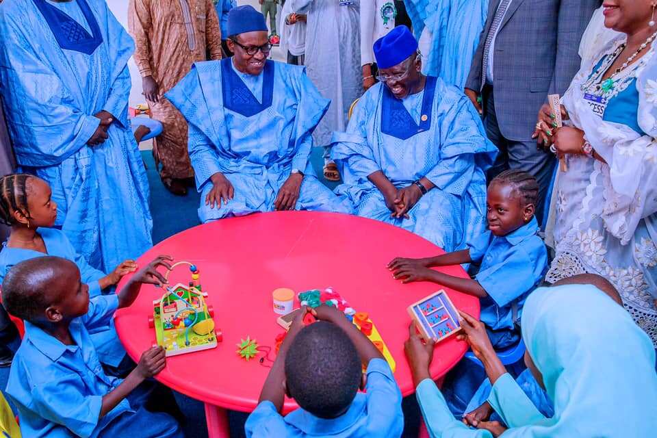 Children’s Day: Presidency shares cute photos of Buhari playing with kids