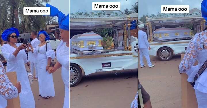Nigerian family orders spinning casket for late mother