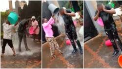 "No need for bathroom": Crowd pours man buckets of water on his birthday, video of his reaction goes viral