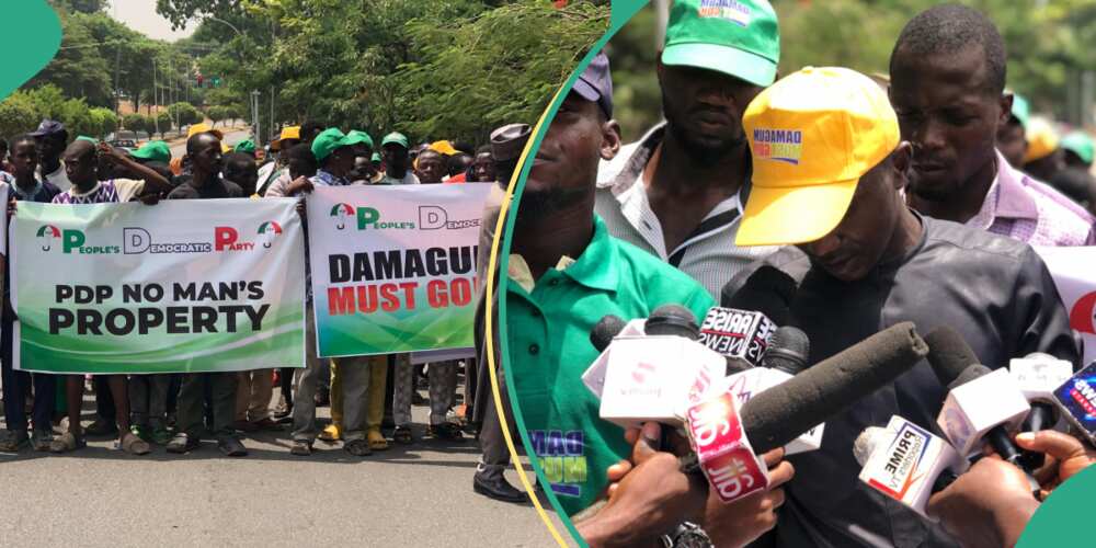 Zanga-zanga ta barke a sakatariyar jami'yyar PDP da ke Abuja