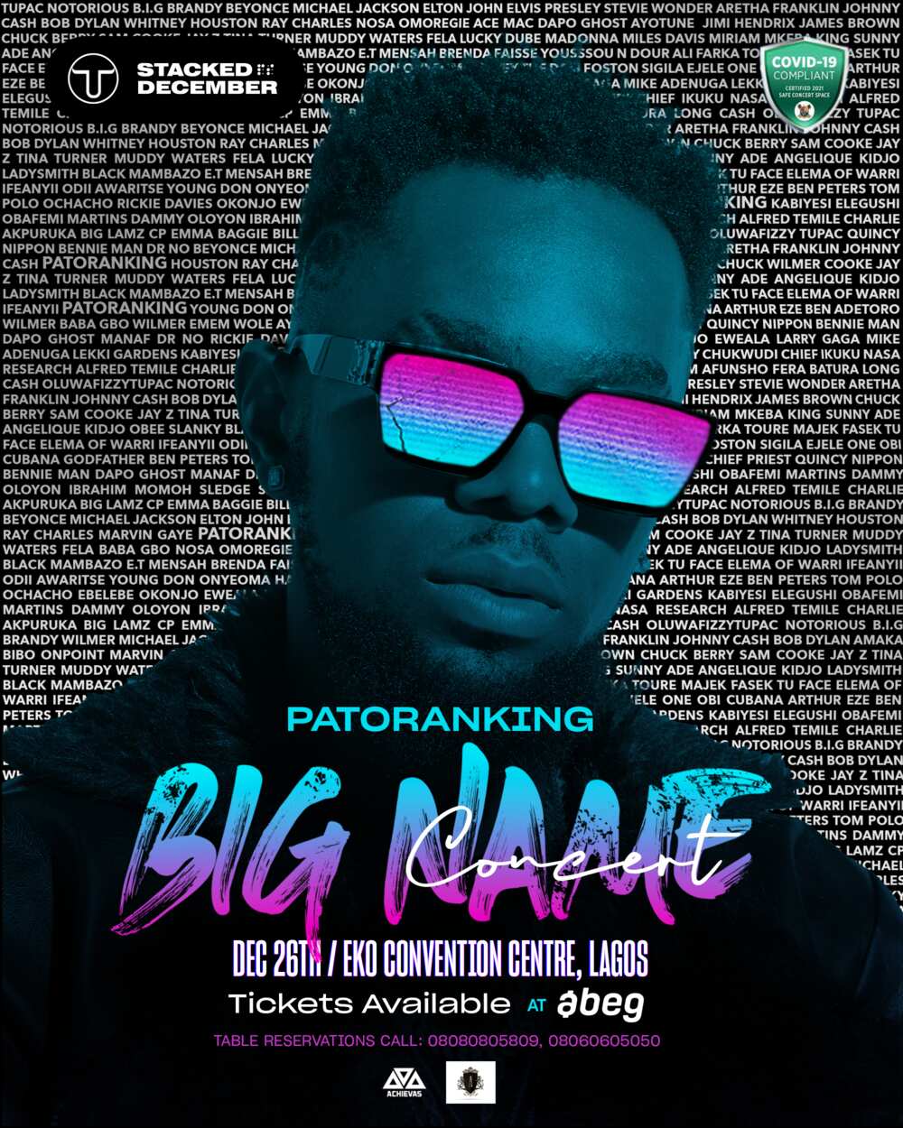Patoranking to Perform Live on Boxing Day in ‘Big Name’ Concert Patoranking to Perform Live on Boxing Day in ‘Big Name’ Concert