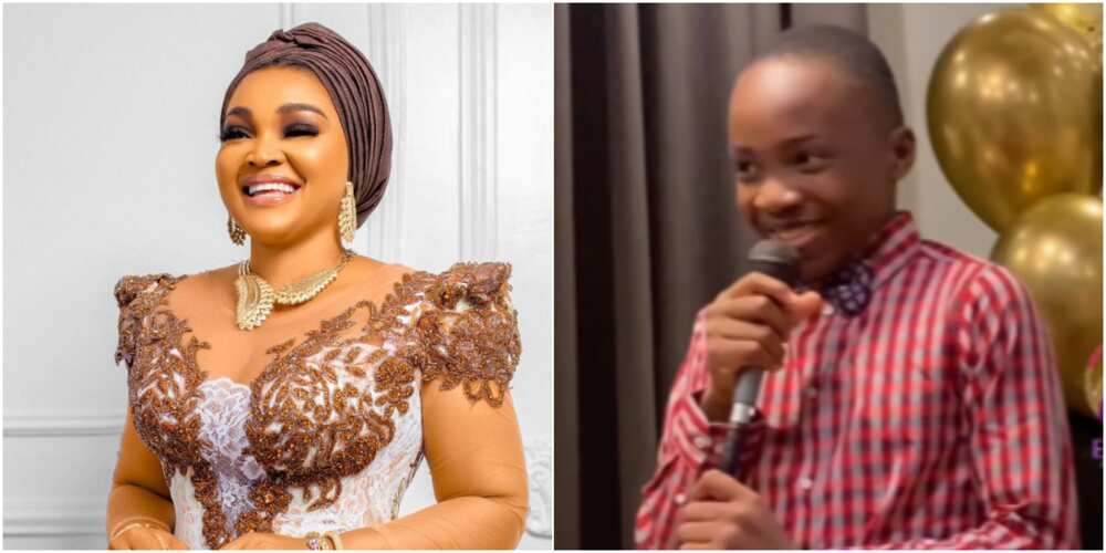 Nollywood actress Mercy Aigbe and son