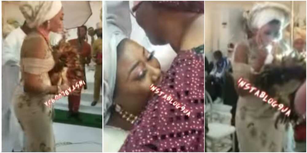 Bride's mum knelt down to plead with her in-law to take care of her daughter