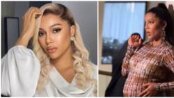 Pregnancy fashion: BBNaija Maria dazzles in new video, styles baby bump in swaggy denim fit