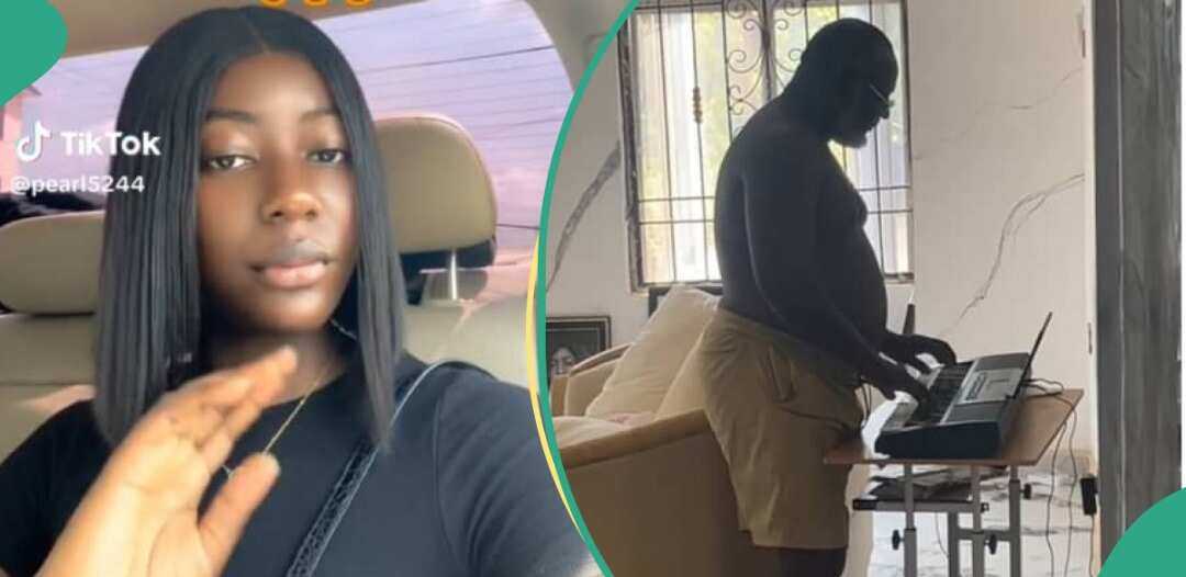 Watch video as Nigerian lady laments over father’s behaviour after buying new keyboard