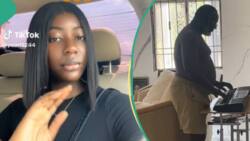 "We need help in my house": Lady shares video of dad disturbing family with new keyboard he bought