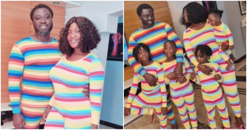 Actress Mercy Johnson and her family