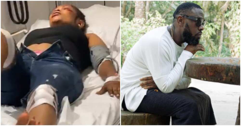 Timaya allegedly hits lady with his car