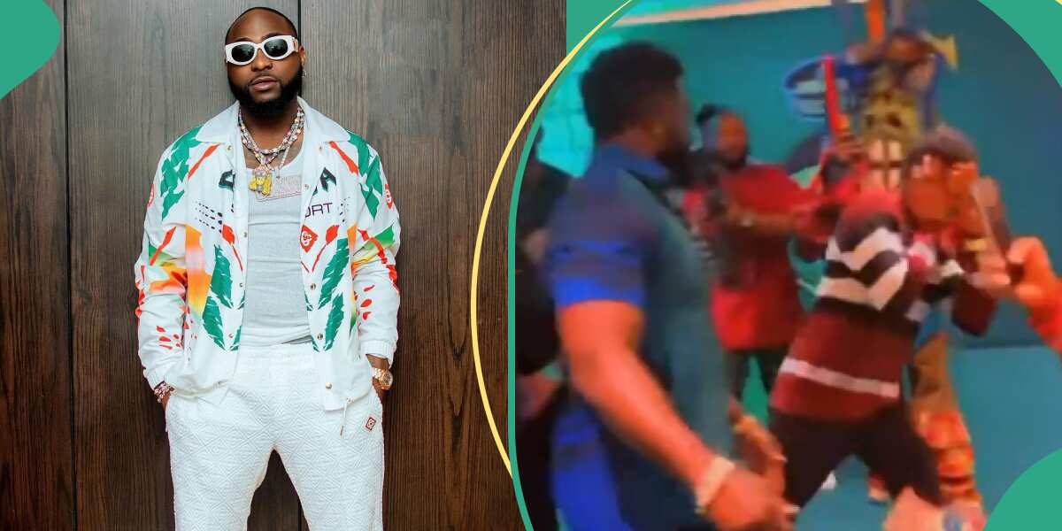See how Davido's bodyguard slapped a fan who wanted to hug the singer