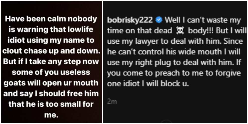 Since He can't Control His mouth, I will Deal with Him: Bobrisky Threatens to Sue James Brown