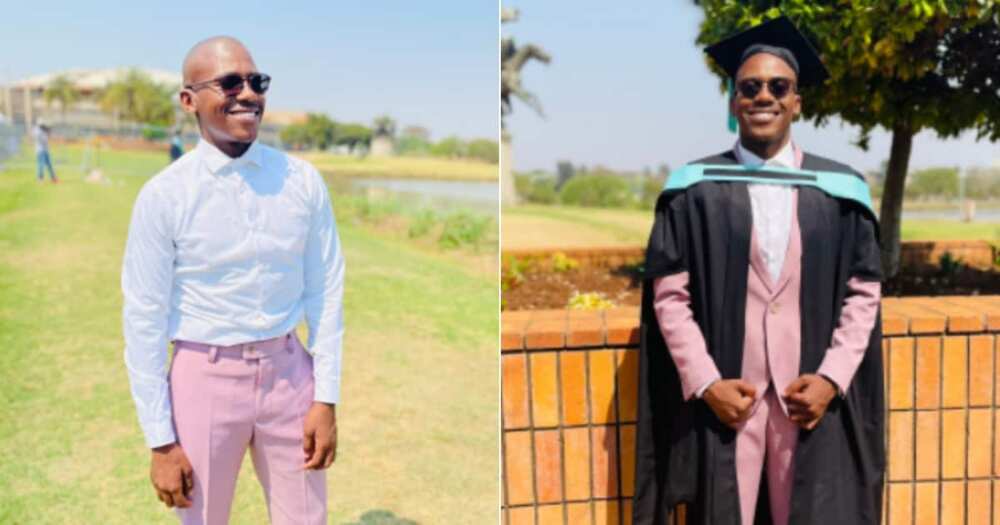 Man, 3 degrees, celebrates, graduate, Twitter reactions