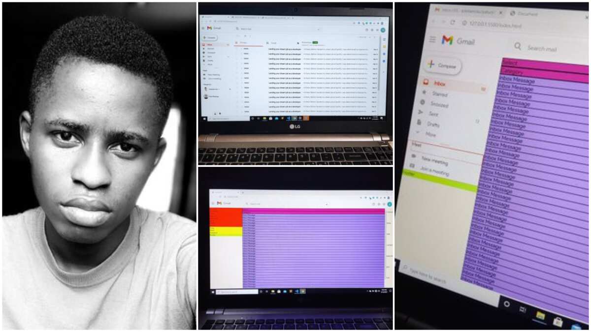 Yahoo boys must not see this: Reactions as young Nigerian man creates Gmail replica with tech skills