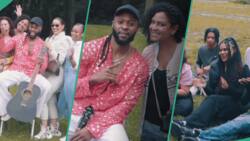 Singer Flavour wows Oyinbo fans in an admiring open field, lectures them on his music genre highlife