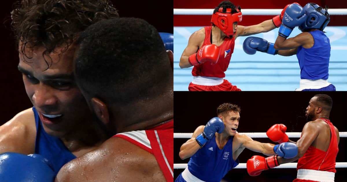 Boxer Youness Baalla Tries to Bite Opponent's Ear During Olympics Fight