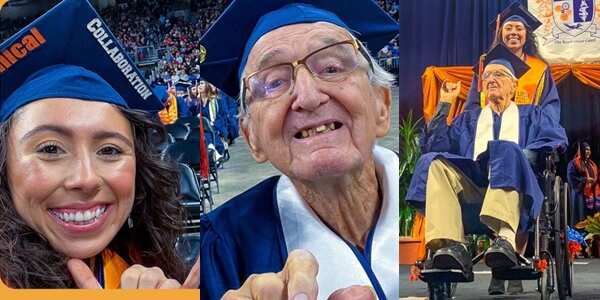 88-year-old man graduates from university same day as granddaughter