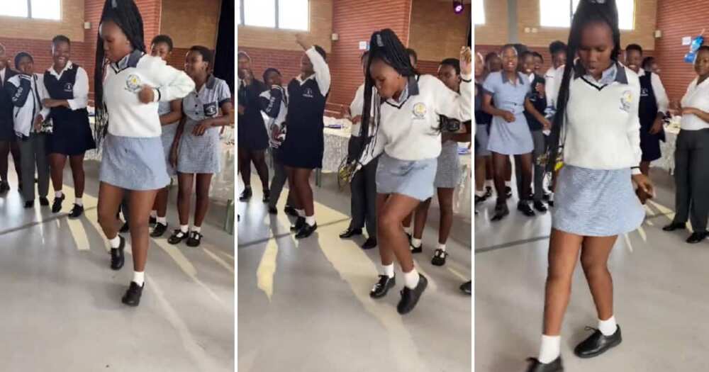 Some school girls brought a whole vibe when they served up fire moves.