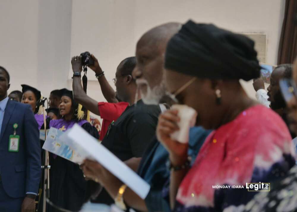 Gov Akeredolu, wife weep