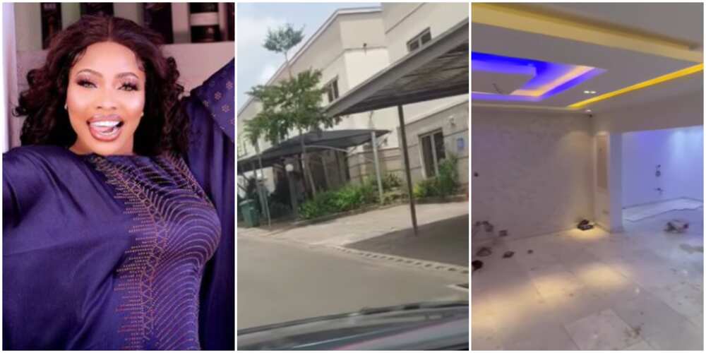 Doris Ogala happy for her new house in Abuja, Doris Ogala buys new house in Abuja, Doris Ogala's new house in Abuja