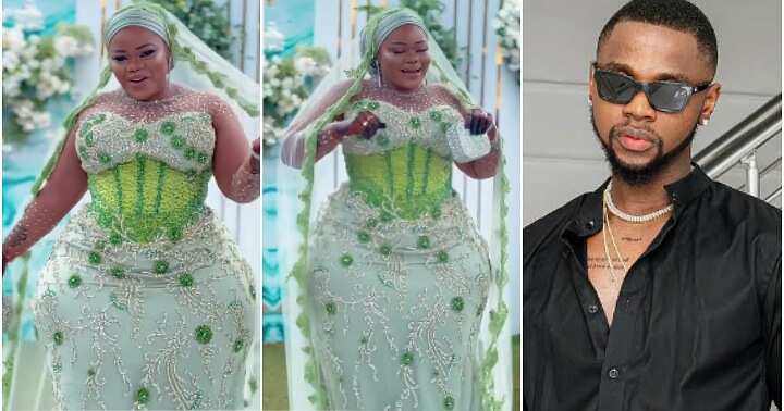 Curvy bride dances to Buga, whines waist, Kizz Daniel