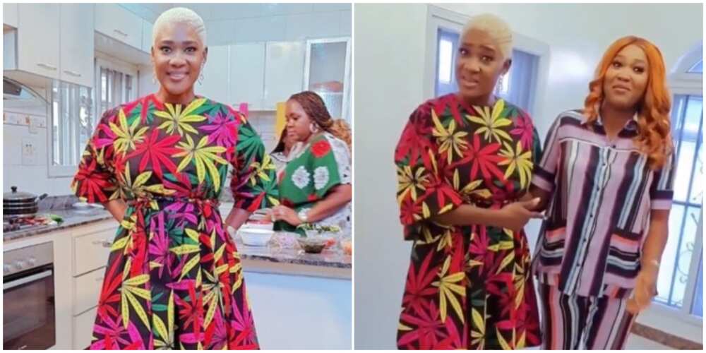 Mercy Johnson Goes Blond, Shows off New Hairdo as She Spends Time with Mary Njoku