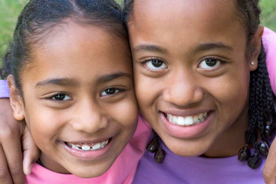 Smiling sisters Smiling sisters