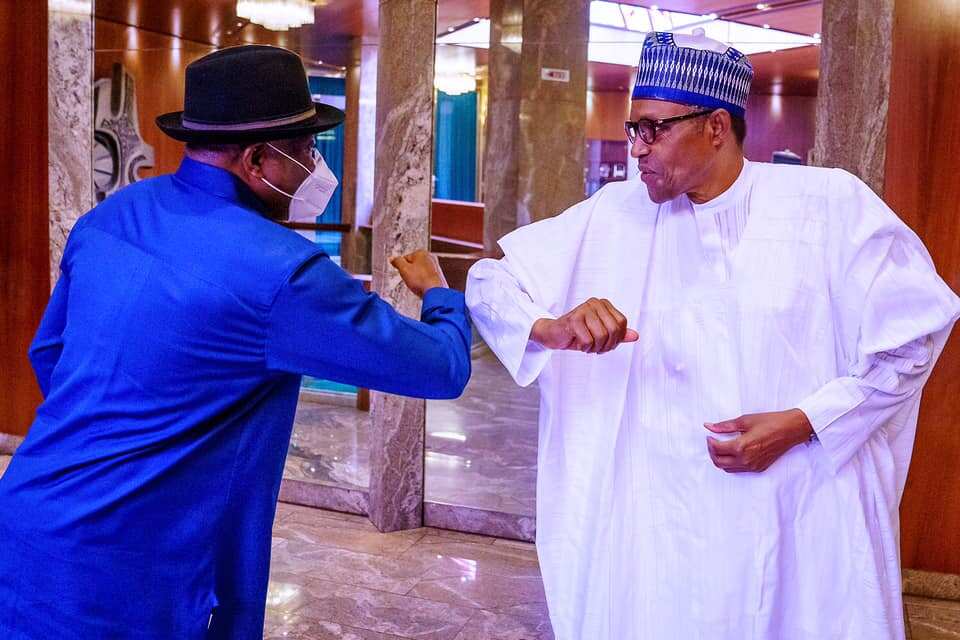 Buhari, Jonathan Hold Closed-Door Meeting in Aso Rock