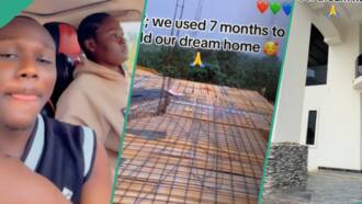Nigerian couple build mansion in 7 months, tile interior, paint house white to look classy