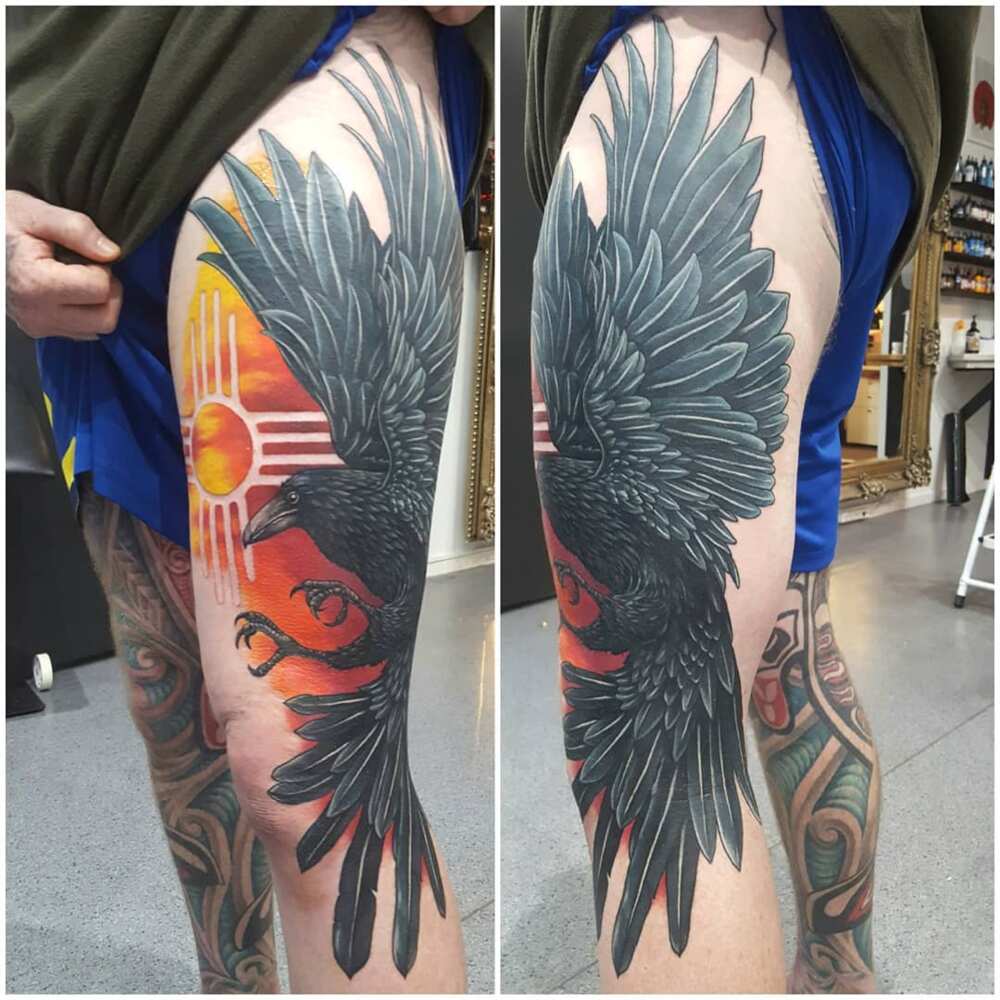 raven tattoo designs