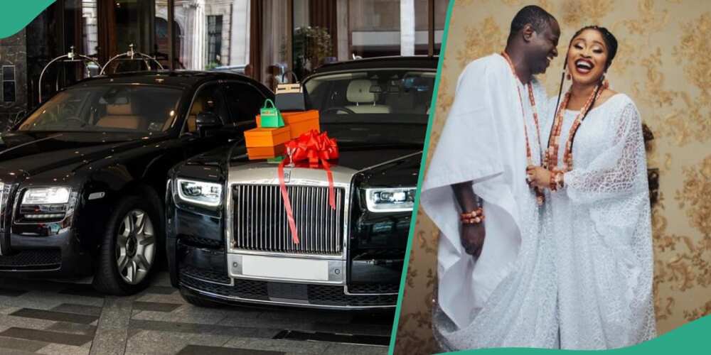 Deola Smart celebrates as her hubby gifts a new Rolls Royce Phantom.