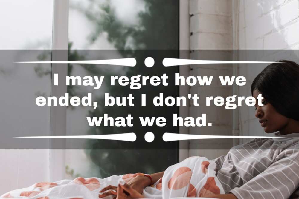 Life Experience Quotes : In the end, we'll regret things we didn't